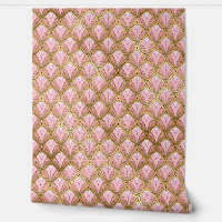 Elegant Pink Gold Art Deco Vintage Pattern