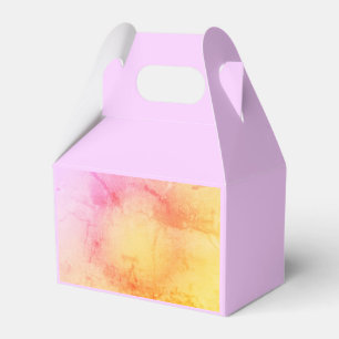 Elegant Pink & Gold Gradient Favour Box