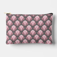 Elegant Pink Grey Art Deco Vintage Pattern