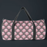 Elegant Pink Grey Art Deco Vintage Pattern Duffle Bag<br><div class="desc">Elegant Pink Grey Art Deco Vintage Pattern Duffel Bags features an elegant art deco pattern in pink and grey. Created by Evco Studio www.zazzle.com/store/evcostudio</div>