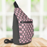 Elegant Pink Grey Art Deco Vintage Pattern Sling Bag<br><div class="desc">Elegant Pink Grey Art Deco Vintage Pattern Crossbody Bags Sling Bags Handbags features an elegant art deco pattern in pink and grey. Created by Evco Studio www.zazzle.com/store/evcostudio</div>