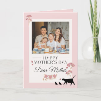 Elegant Pink Happy Mother's Day Card