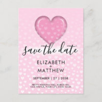 Elegant Pink Heart and Speckles Design