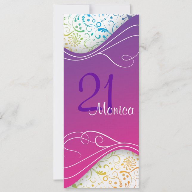 Elegant Pink Invitation (Front)