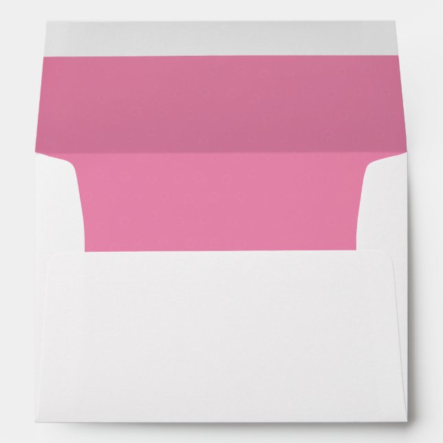 Elegant Pink Lined Envelope (Back (Bottom))