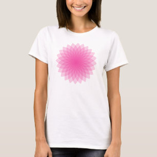 Elegant Pink Lotus petal Mandala T-Shirt