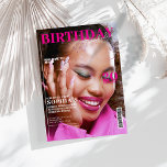 Elegant pink Magazine cover 30th Birthday Invitation<br><div class="desc">Celebrate in style with this chic,  editorial-inspired invitation featuring a customisable background photo of the birthday girl. Designed with elegant pink and white text,  this magazine cover layout adds a fashionable,  feminine touch to any 30th birthday celebration.</div>