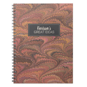 Elegant Pink Marble Notebook