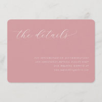 Elegant Pink Minimalist Calligraphy