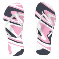 Elegant pink, navy blue and white marble look