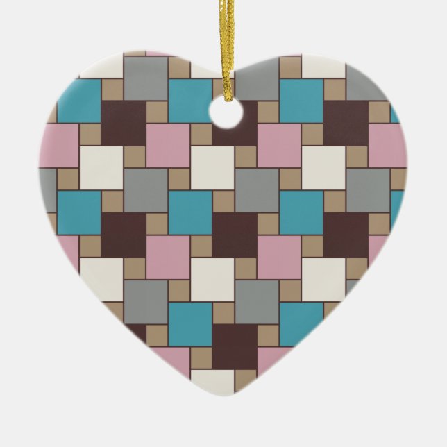 Elegant Pink Nectar Ceramic Ornament (Front)