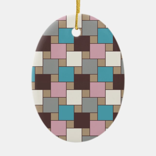 Elegant Pink Nectar Ceramic Tree Decoration (Front)