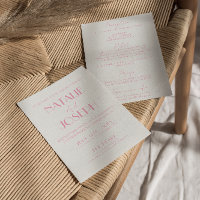 Elegant Pink Orange Stylish All In One Wedding