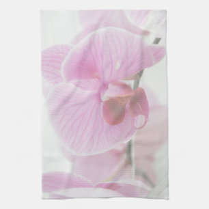 Elegant Pink Orchid Photo Tea Towel