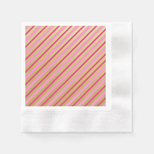 Elegant Pink Party Beverage Napkins