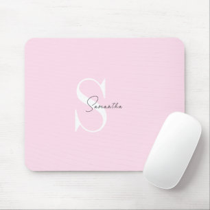 Elegant Pink Pastel Personalised Mousepad