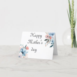 Elegant Pink Peonies Photo Mother's Day Holiday Ca Card