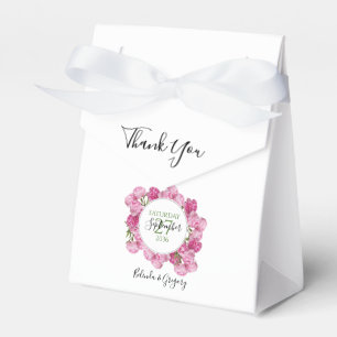 Elegant Pink Peonies Wedding  Favour Box