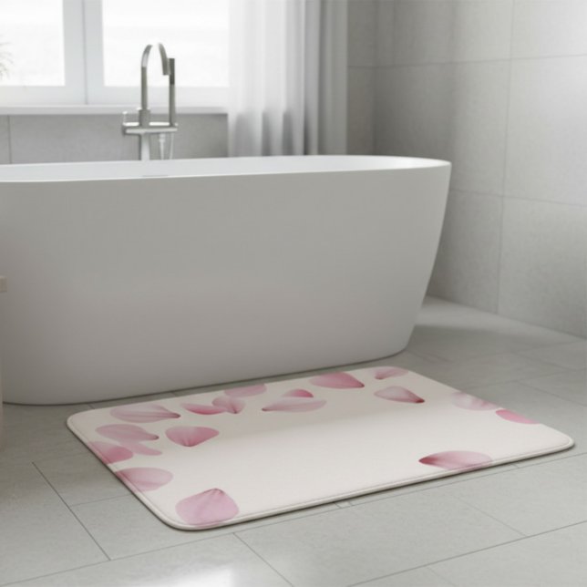 Elegant Pink Petal Bath Mat (Creator Uploaded)