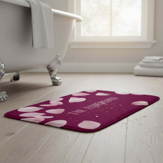 Elegant Pink Petal Bath Mat (Creator Uploaded)