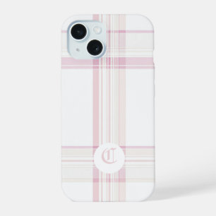 Elegant Pink Plaid Customisable Phone Case