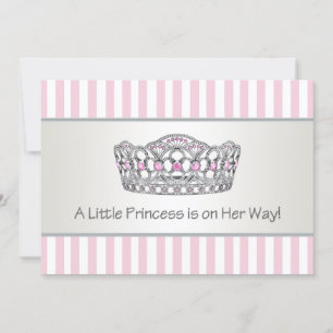 Elegant Pink Princess Baby Shower Invitation