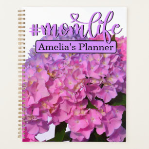 Elegant pink purple blue floral Best mum ever Planner