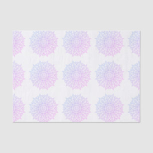 Elegant Pink Purple Boho Ombre Mandala Decoupage Tissue Paper