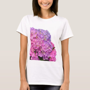 Elegant pink purple florals hydrangeas T-Shirt