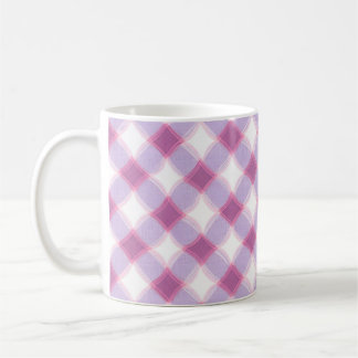 Elegant Pink Purple Geometric Pattern Mug