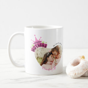 Elegant Pink Queen Crown Happy Mothers Day Photos Coffee Mug