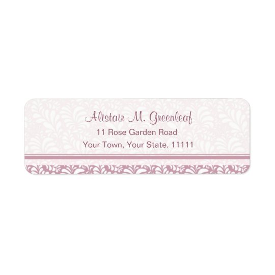 Elegant Pink Return Adress Labels Arts & Crafts