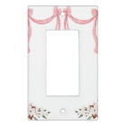 Elegant Pink Ribbons Watercolor Floral