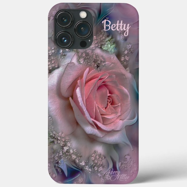 Elegant Pink Rose Case-Mate iPhone Case (Back)