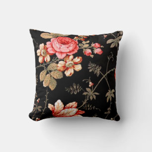 Elegant Pink Rose Reversible Pillow