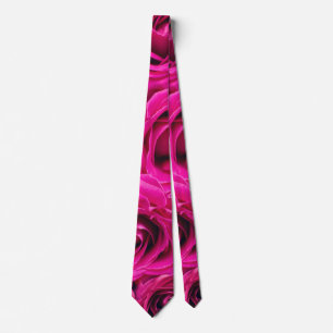 Elegant Pink Rose Tie