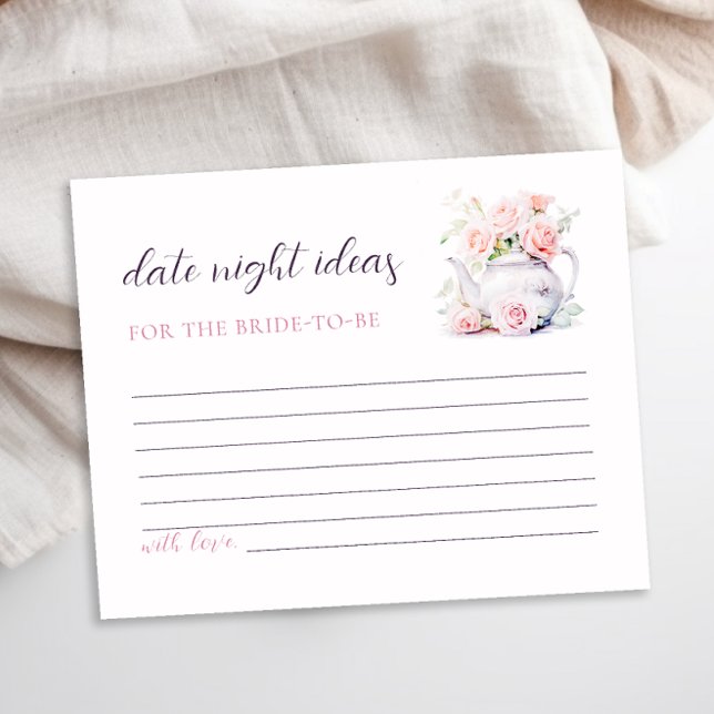 Elegant Pink Roses Bridal Shower Date Night Ideas (Creator Uploaded)