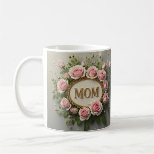 Elegant Pink Roses For Mum on Mother's Day  Coffee Mug