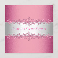 Elegant Pink Roses Sweet Sixteen Birthday Party