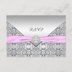 Elegant Pink RSVP Card