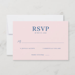 Elegant Pink RSVP Card
