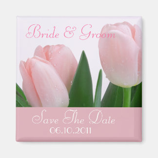 Elegant Pink Save the date magnet