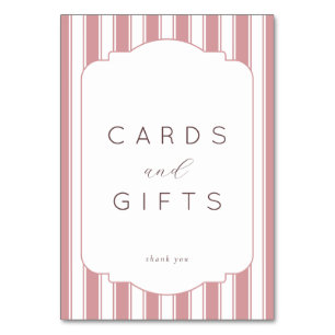 Elegant Pink Serif Thank You Card