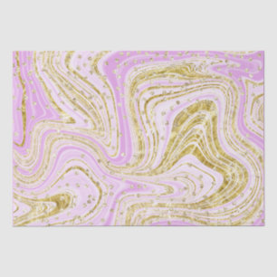 Elegant Pink Sparkle Swirls Glitter Sequins  Tissue Paper