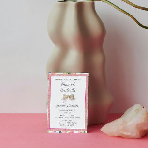 Elegant Pink Sweet Sixteen Invitation