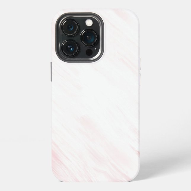 Elegant Pink Textured Marble iPhone Case (Back)