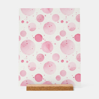Elegant Pink Watercolor Acrylic sign