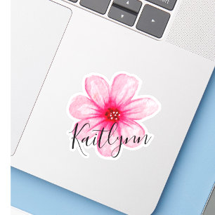 Elegant Pink Watercolor Flower Name