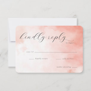 Elegant Pink Watercolor Invite