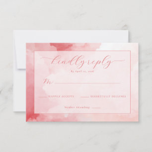 Elegant Pink Watercolor Invite